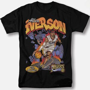 Vintage 90s ''The Answer'' Basketball Tee - Retro Philadephia Sports Aesthetic